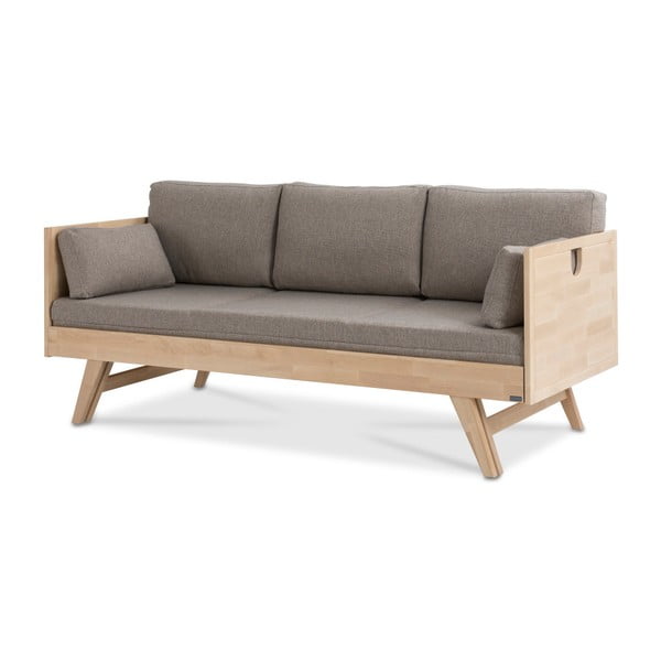 Notte kézzel készített tömör nyírfa kinyitható kanapé, 190 x 75 cm - Kiteen