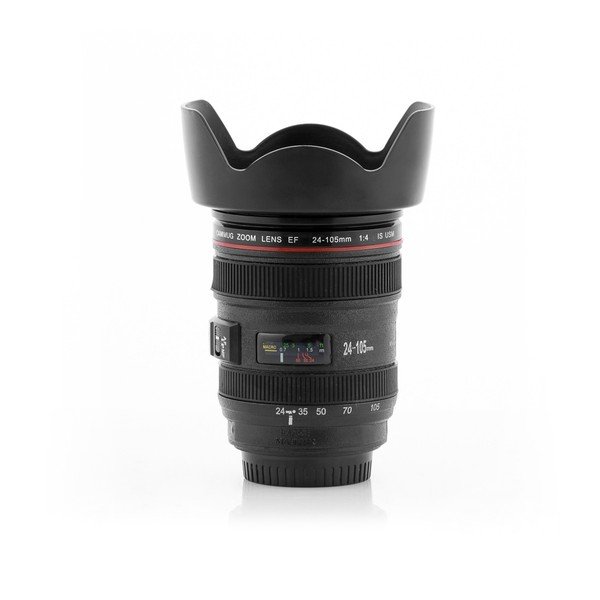 Lens fekete multifunkciós bögre, 400 ml - InnovaGoods-image-3