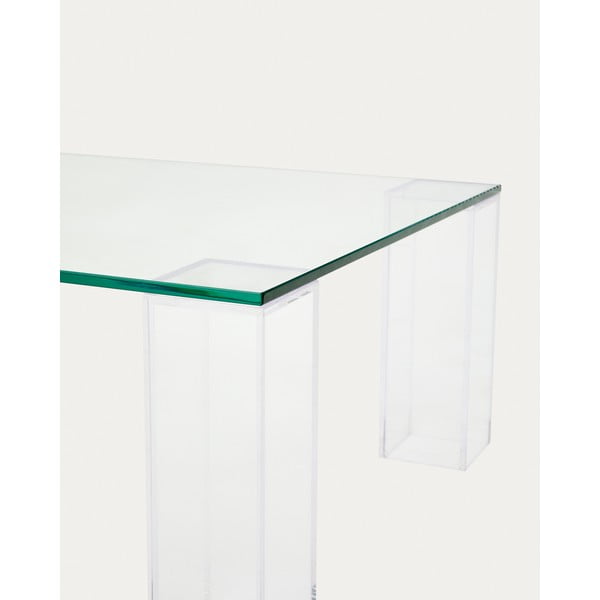 Üveg dohányzóasztal 60x140 cm Adularia – Kave Home-image-3