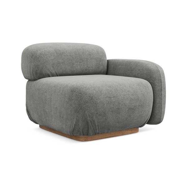 Szürke buklé kanapé modul (jobb oldali) Ailani – Makamii-image-2