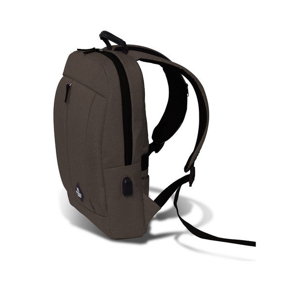 GALAXY Smart Bag sötétbarna hátizsák, USB csatlakozóval - My Valice-image-3