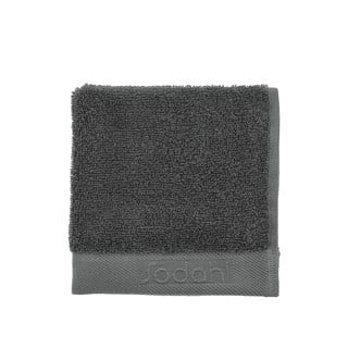 Sötétszürke frottír pamut törölköző 30x30 cm Comfort – Södahl