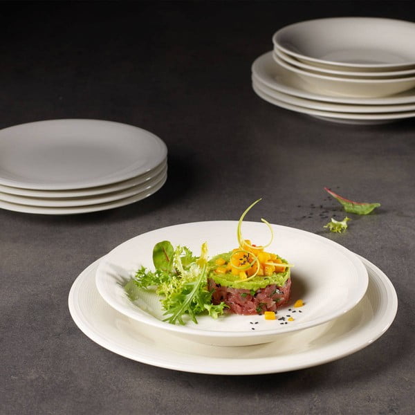 Like Color Loop fehér porcelán mélytányér, ø 23,5 cm - Villeroy & Boch-image-1