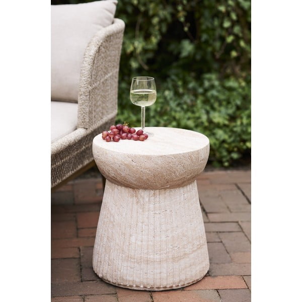 Kő kerek kerti kisasztal ø 37 cm Bonn – House Nordic-image-2