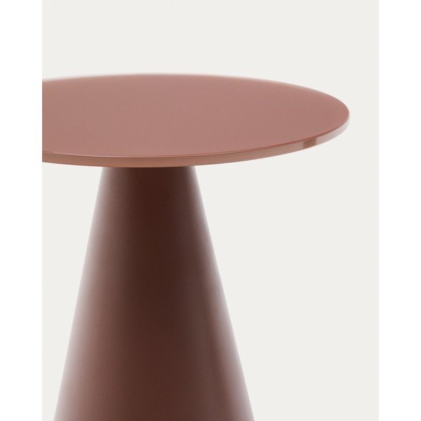 Kerek tárolóasztal üveg asztallappal ø 30 cm Wilshire – Kave Home-image-3