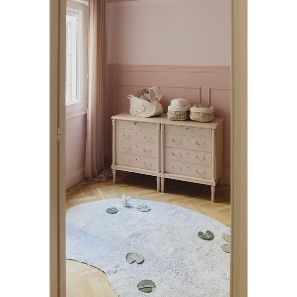 Világosszürke pamut gyerek játszószőnyeg 130x170 cm Swan Lake – Lorena Canals-image-1