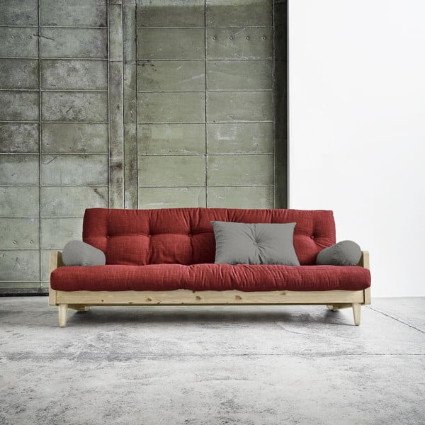 Indie Natural/Passion Red/Granite Grey kinyitható kanapé - Karup-image-1