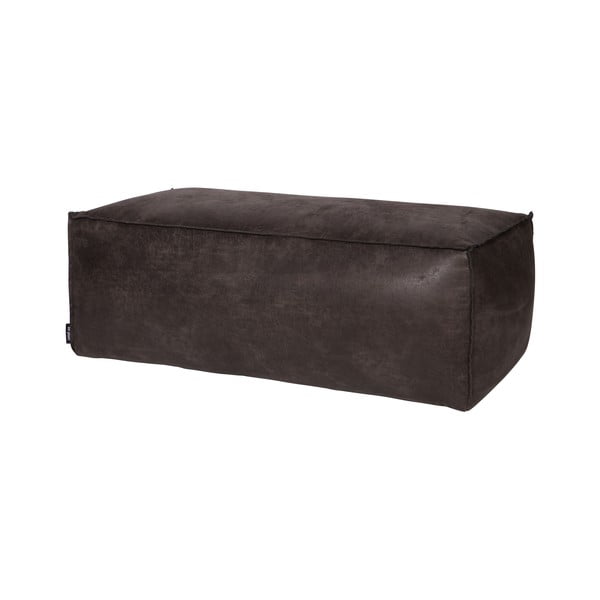 Fekete bőrutánzat lábtartó Rodeo – WOOOD-image-2