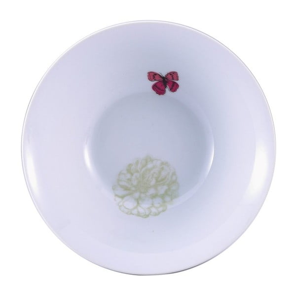 Pink Butterfly porcelán tálka, 18 cm - Bergner