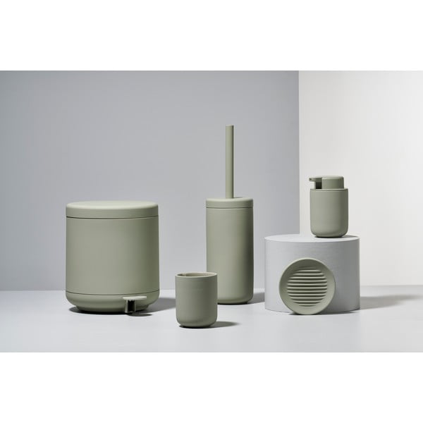 Eucalyptus szürkészöld agyagkerámia fogkefetartó pohár - Zone-image-3