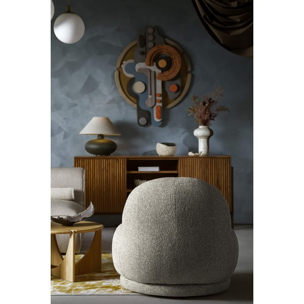 Szürkésbarna fotel Ovo – Miuform-image-3