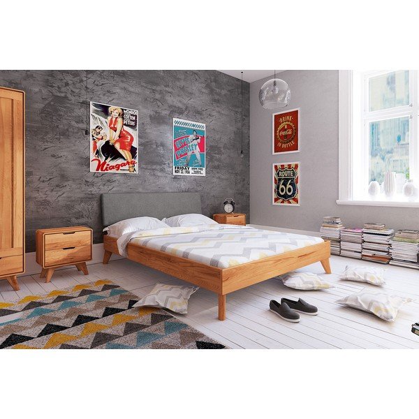 Bükkfa franciaágy 160x200 cm Greg 3 - The Beds-image-1