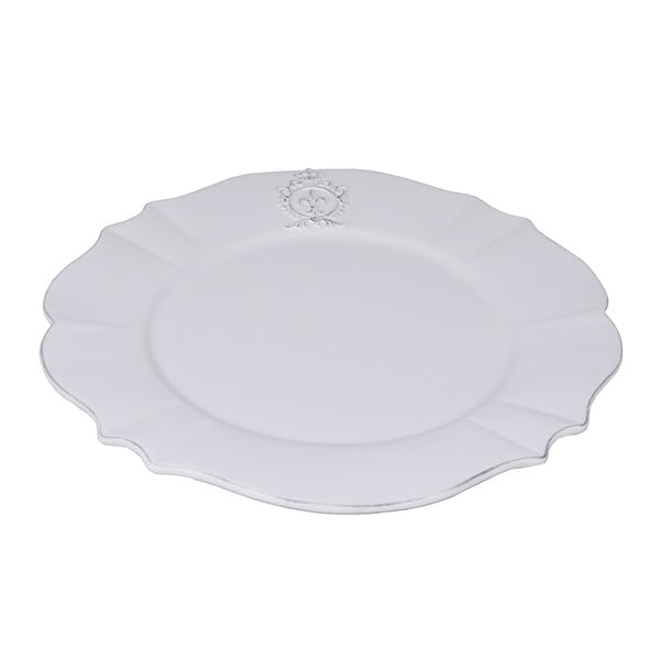 Vintage fehér tányér, ⌀ 30,5 cm - Ego Dekor