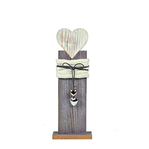 Heart fából készült dekoráció, magassága 36 cm - Ego Dekor