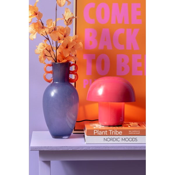 Rózsaszín asztali lámpa fém búrával (magasság 20 cm) Fat Mushroom – Leitmotiv-image-1