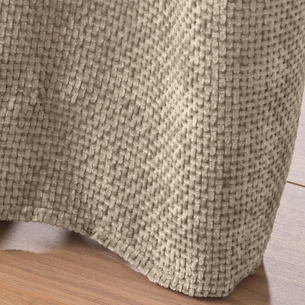 Világosbarna zsenília függöny 140x260 cm Leo – douceur d'intérieur-image-4