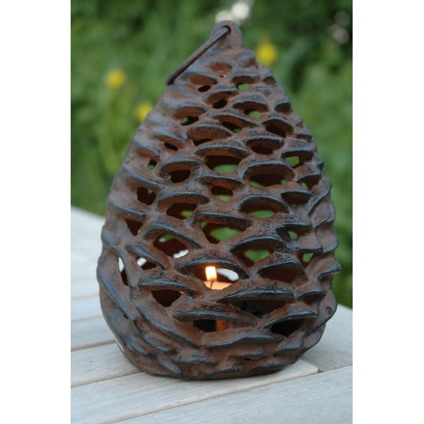 Fém lámpás (magasság 18 cm) Pine Cone – Esschert Design-image-1