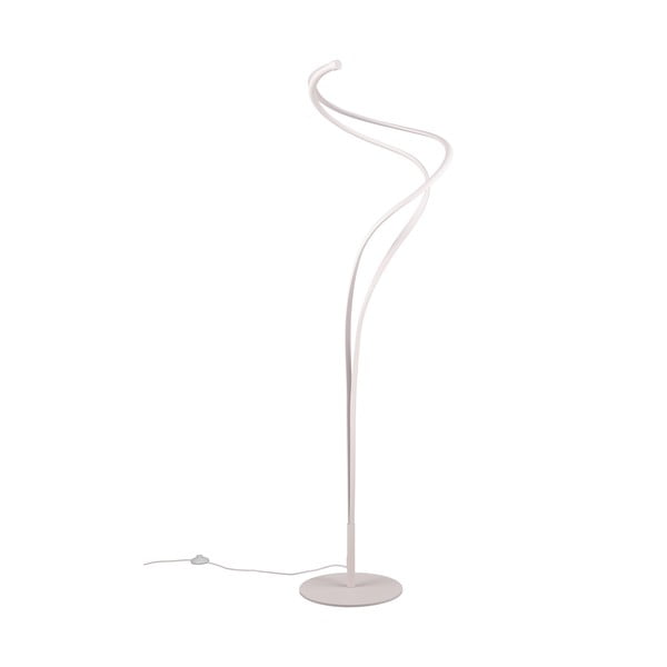 Fehér LED állólámpa fém búrával (magasság 160 cm) Nala – Trio Select