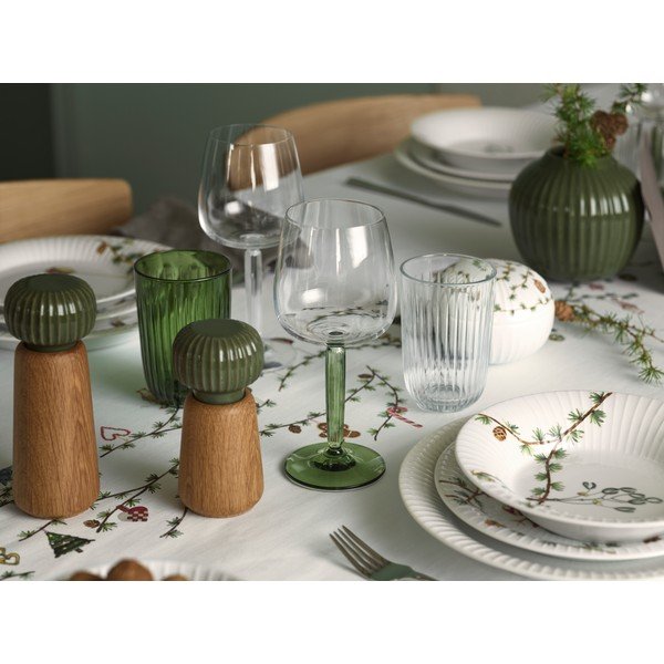 Zöld-natúr színű tömörfa só- és borsőrlő Hammershøi – Kähler Design-image-1