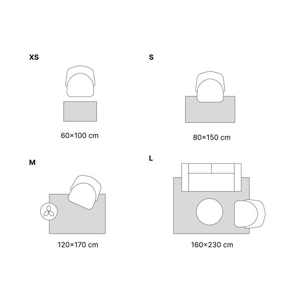 Kék-szürke szőnyeg 230x160 cm - Vitaus-image-4