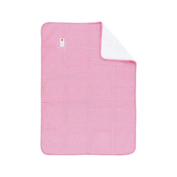 Rózsaszín-fehér ágytakaró kiságyba, 100 x 150 cm - Tiseco Home Studio