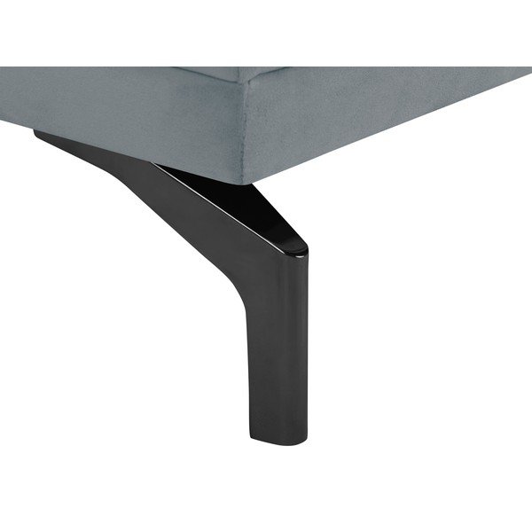Jupiter szürke kétszemélyes kanapé, fekete lábakkal - Windsor & Co Sofas-image-4