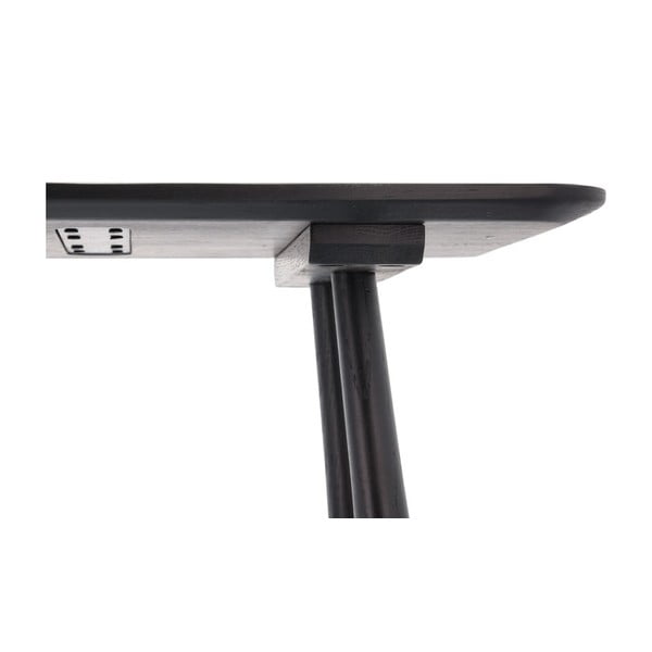 Fekete tölgyfa konzolasztal 100x44,5 cm Bast - Villa Collection-image-4