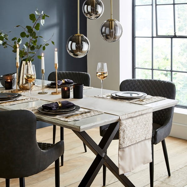 Textil tányéralátét szett 4 db-os 30x46 cm Deco Sequin – Catherine Lansfield-image-3