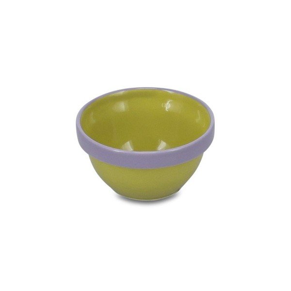 Zöld-lila kőedény tálka 170 ml Duo – ONA