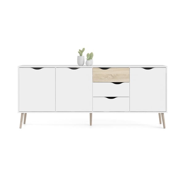 Fehér komód 196x82x39 cm Oslo – Tvilum-image-4