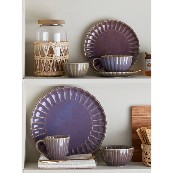 Sötétlila kőedény tálka 400 ml Latina – Bloomingville-image-3