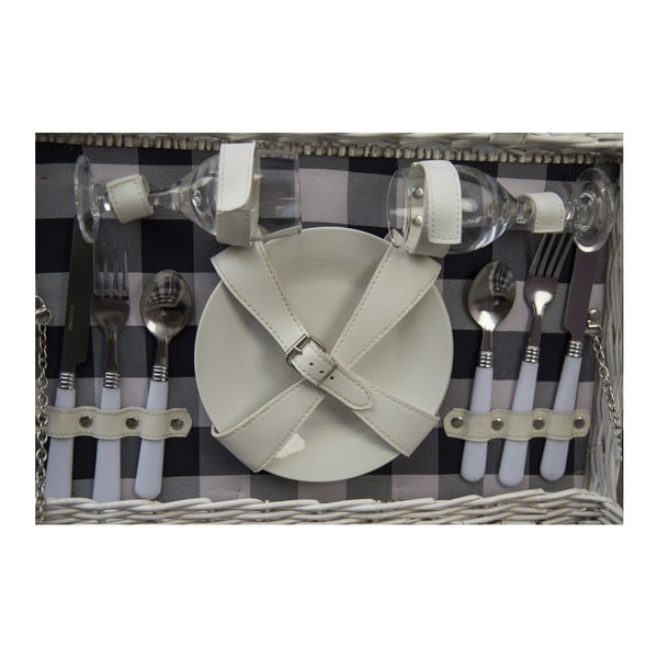 Picnic Bobby piknik kosár terítékkel, 2 főre - Ego Dekor-image-2