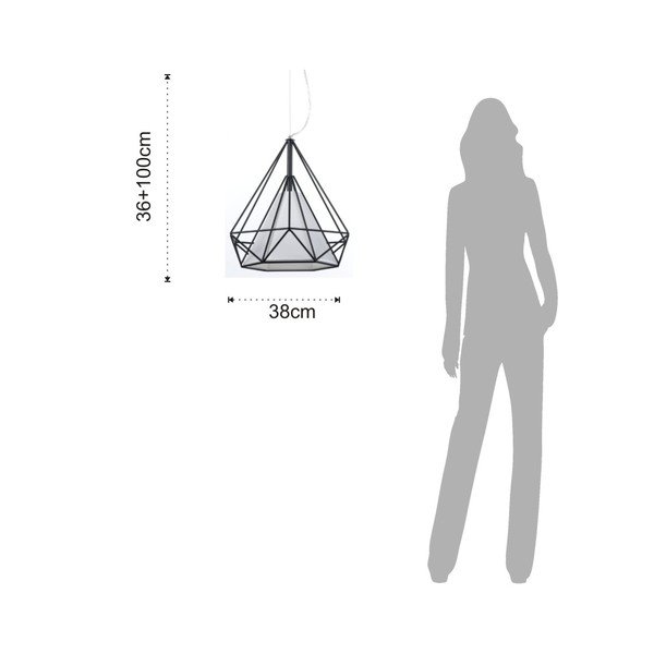 Diamond fekete mennyezeti lámpa - Tomasucci-image-3