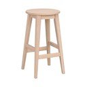 Natúr színű tölgyfa bárszék (ülésmagasság 65 cm) Austin – Rowico