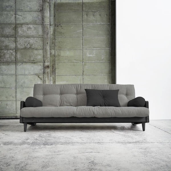 Indie Black/Granite Grey/Dark Grey kihúzható kanapé - Karup-image-1