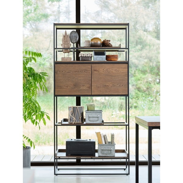 Rivoli könvespolc tölgyfa részletekkel - Unique Furniture-image-1