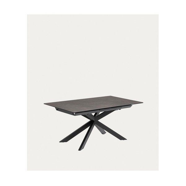 Bővíthető étkezőasztal kerámia asztallappal hosszabbító asztallappal 90x160 cm Atminda – Kave Home-image-2