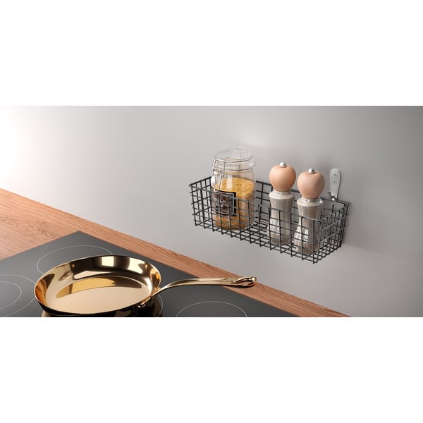 Koala Lava fekete konyhai falikosár - Metaltex-image-1