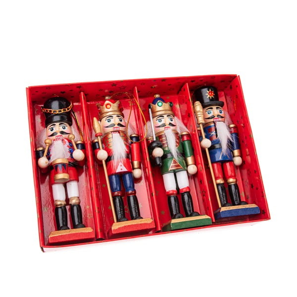 Fa karácsonyfadísz készlet 4 db-os 12,5 cm – Dakls