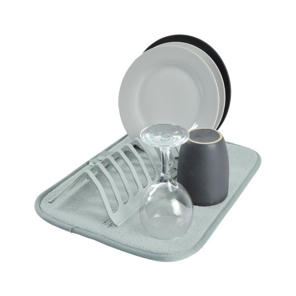 Világoskék műanyag edénycsepegtető alátét 36x28 cm – Homéa-image-1