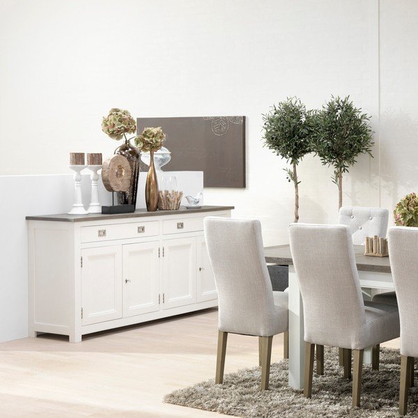 Skagen Sideboard fehér négyajtós komód 2 fiókkal - Canett-image-2