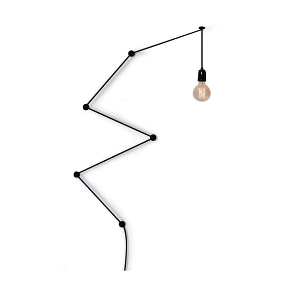 Snake Lamp fekete falilámpa - Filament Style