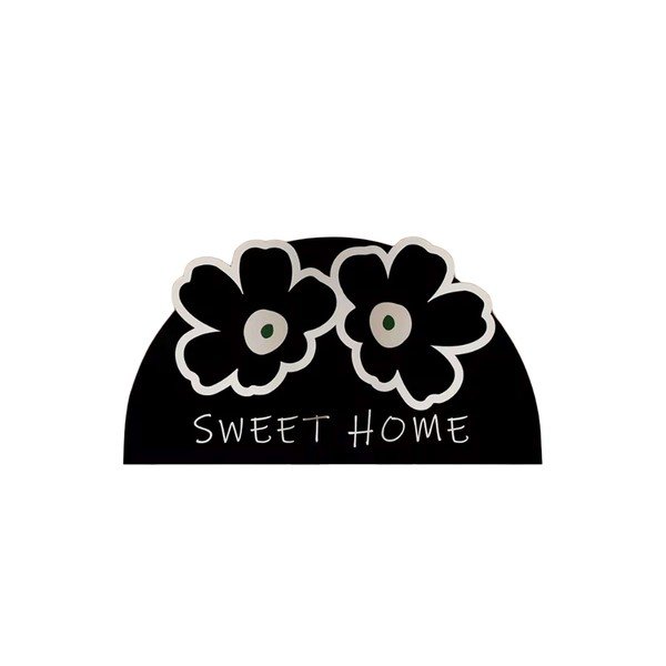 Fekete fürdőszobai kilépő 60x100 cm Miedo – Foutastic