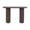 Sötétbarna fényes konzolasztal 35x120 cm Evara – WOOOD