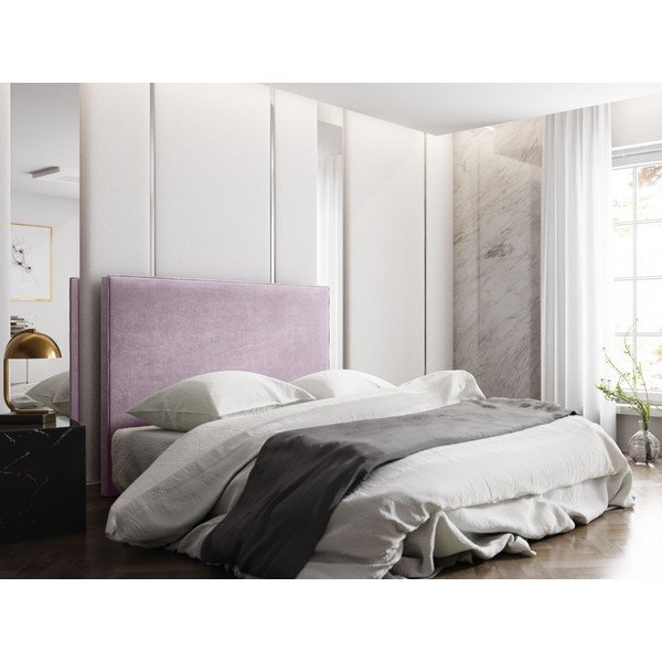 Világos rózsaszín ágytámla 200x120 cm Natalia – Milo Casa-image-3