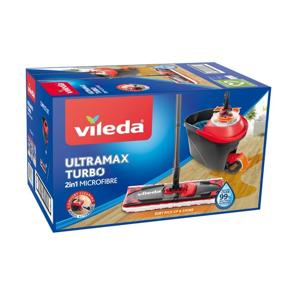 Ultramat turbo 2in1 microfibre felmosó szett vödörrel - Vileda-image-4