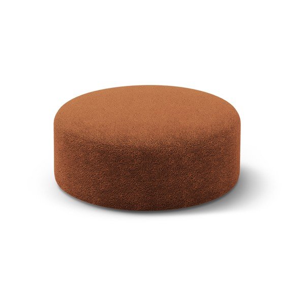 Téglavörös buklé puff Dia – Micadoni 