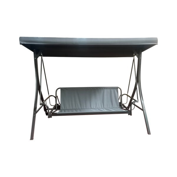 Szürke fém kerti hintaágy Madrid – Rojaplast-image-1
