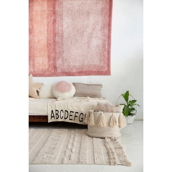 Világosszürke-krémszínű mosható kézi szövésű pamut szőnyeg 140x200 cm Air Natural – Lorena Canals-image-3