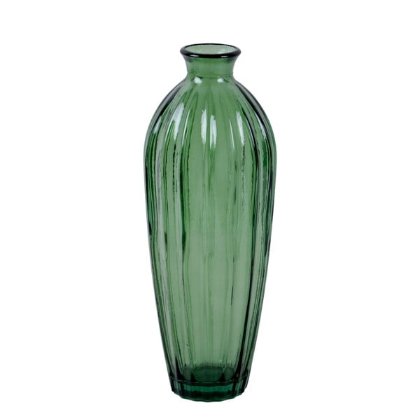 Etnico zöld újrahasznosított üveg váza, magasság 28 cm - Ego Dekor
